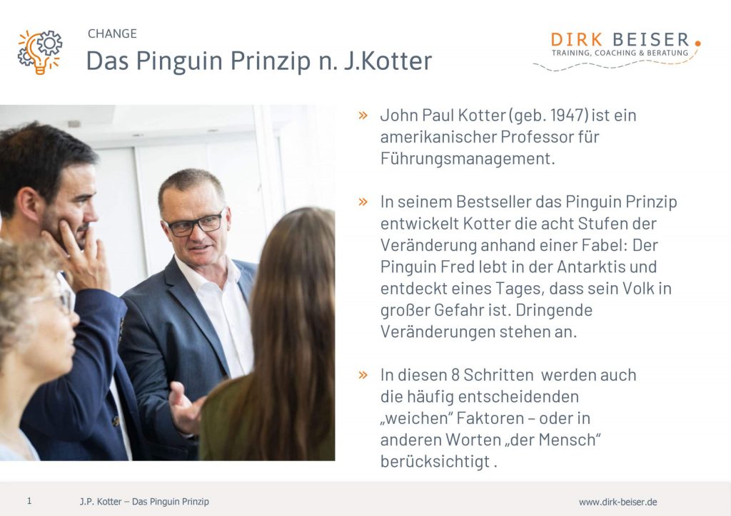 Das Pinguin Prinzip Kotter Für Veränderung Change