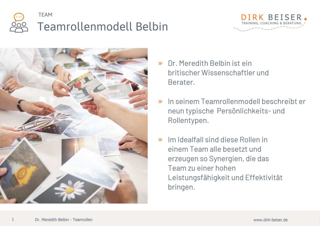 Teamrollen nach Belbin für Teambuilding