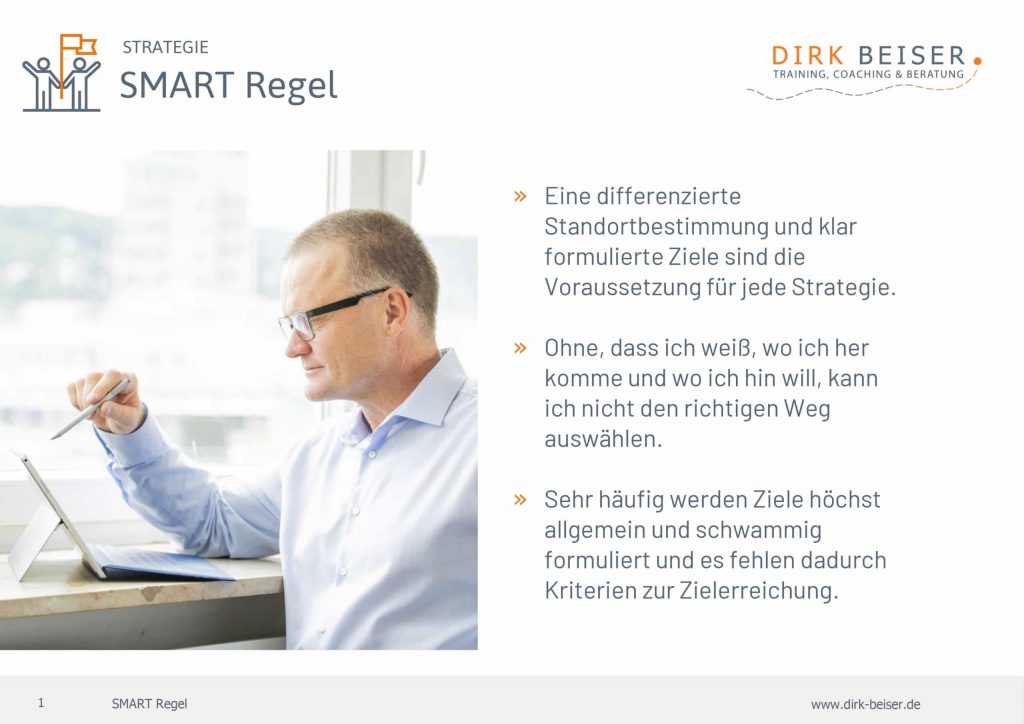 Ziele sind Smart Regeln Strategie